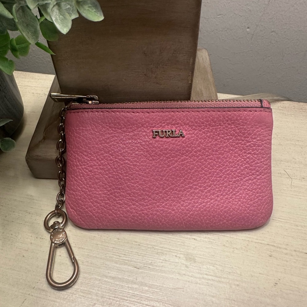Furla Pink Key & Card Holder